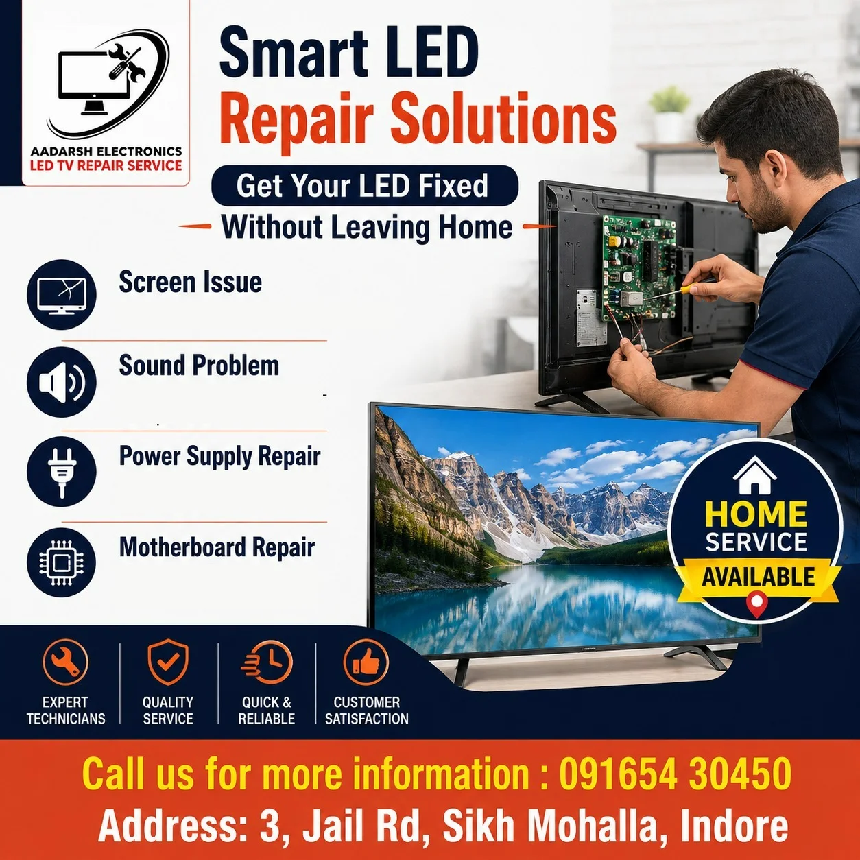 Smart LED TV Repair Service in Indore